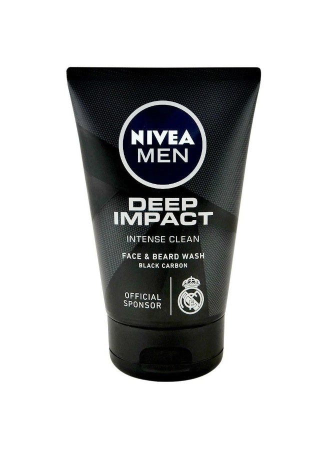 Nivea men Deep Impact Intense Clean Face Wash - Black Carbon, 100g - Image 1
